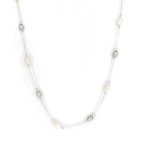 Colier Madalina cu perle de cultura, argint [3]