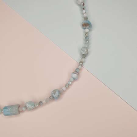 Colier Choker Larimar, argint [3]