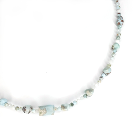 Colier Choker Larimar, argint [2]