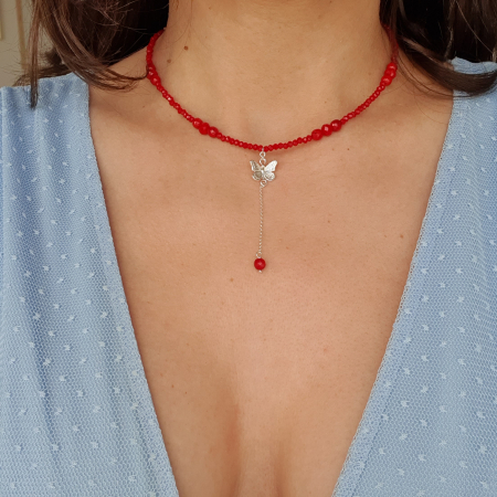 Bijuterii argint - Colier Choker Ionela, argint