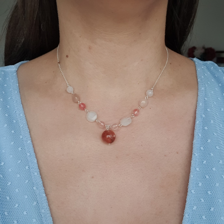 Colier Lorena cu pietre cuart, argint [2]