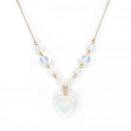 Colier Opalit Heart, argint placat cu aur [1]