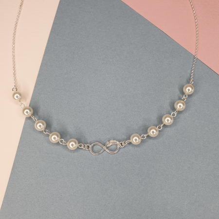 Colier perle Infinity, argint [2]