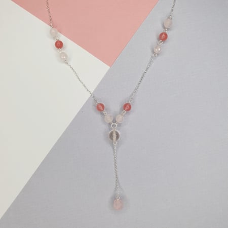 Leu - Colier Taisia cu pietre cuart, argint