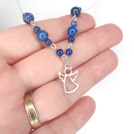 Colier Eirena cu Lapis Lazuli, argint [1]