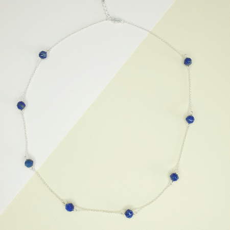 Lapis lazuli - Colier Rare Lapis Lazuli, argint
