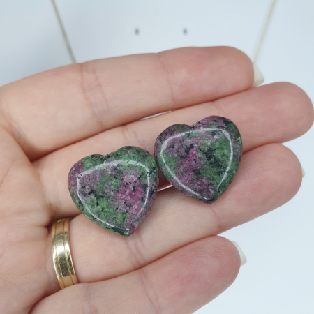 Colier Rubin Zoisit Heart, argint placat cu aur [2]