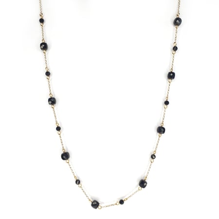 Colier Turmalina Neagra Gabi, argint placat cu aur