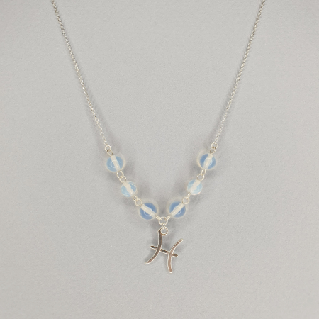 Colectia Zodiac - Colier Zodiac Pesti Opalit, argint