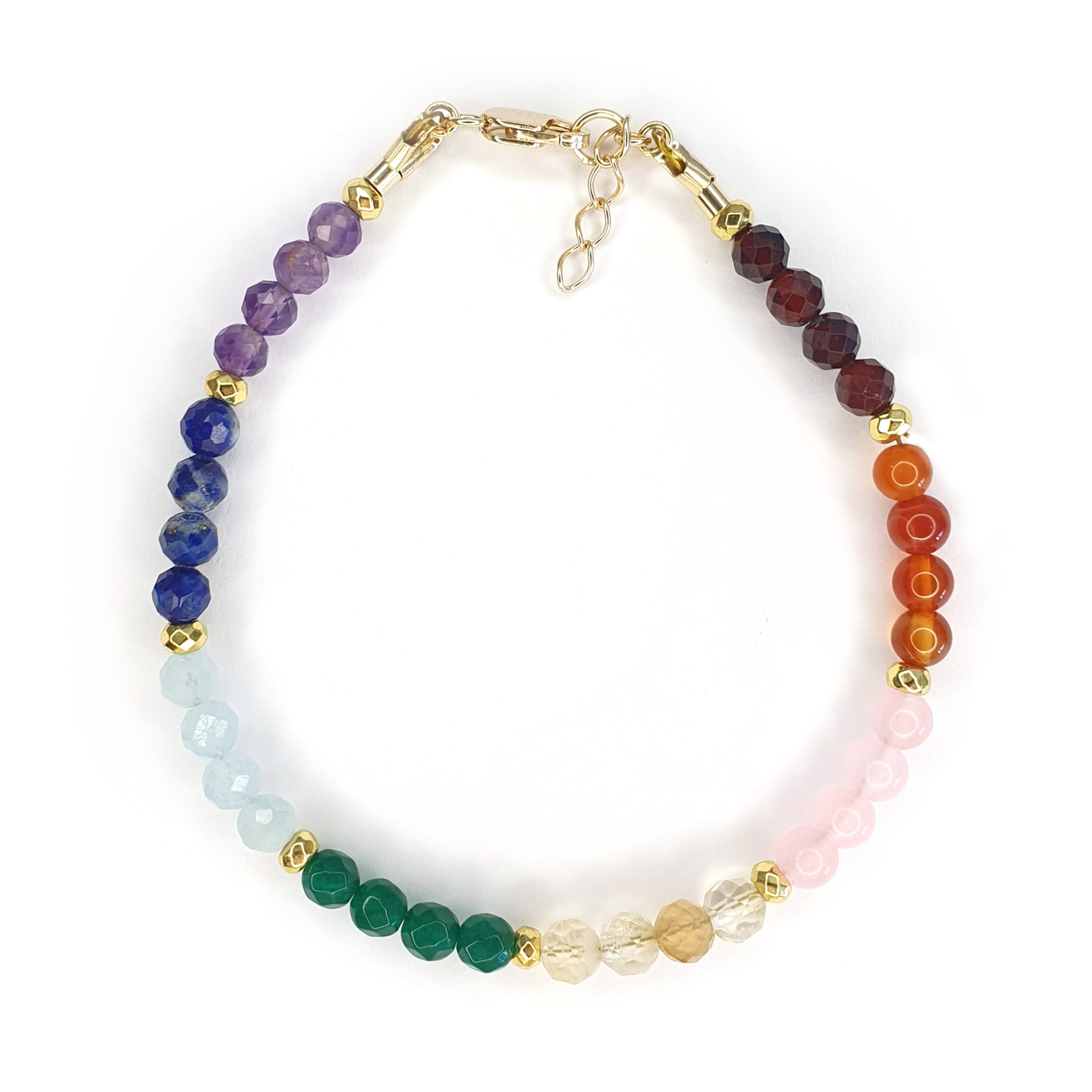 Bratara Choker Chakre, argint placat cu aur