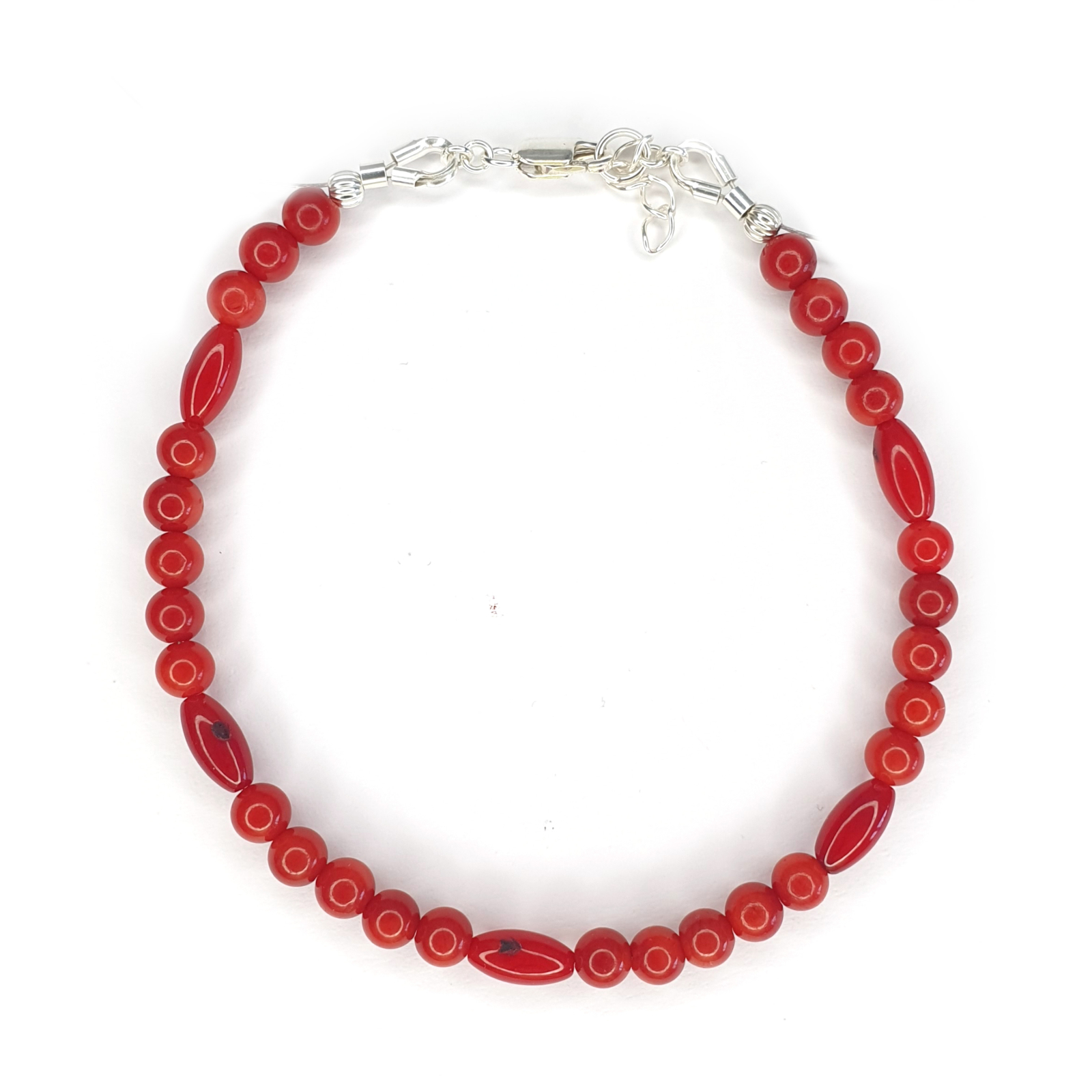 Bratara pe fir Coral, argint