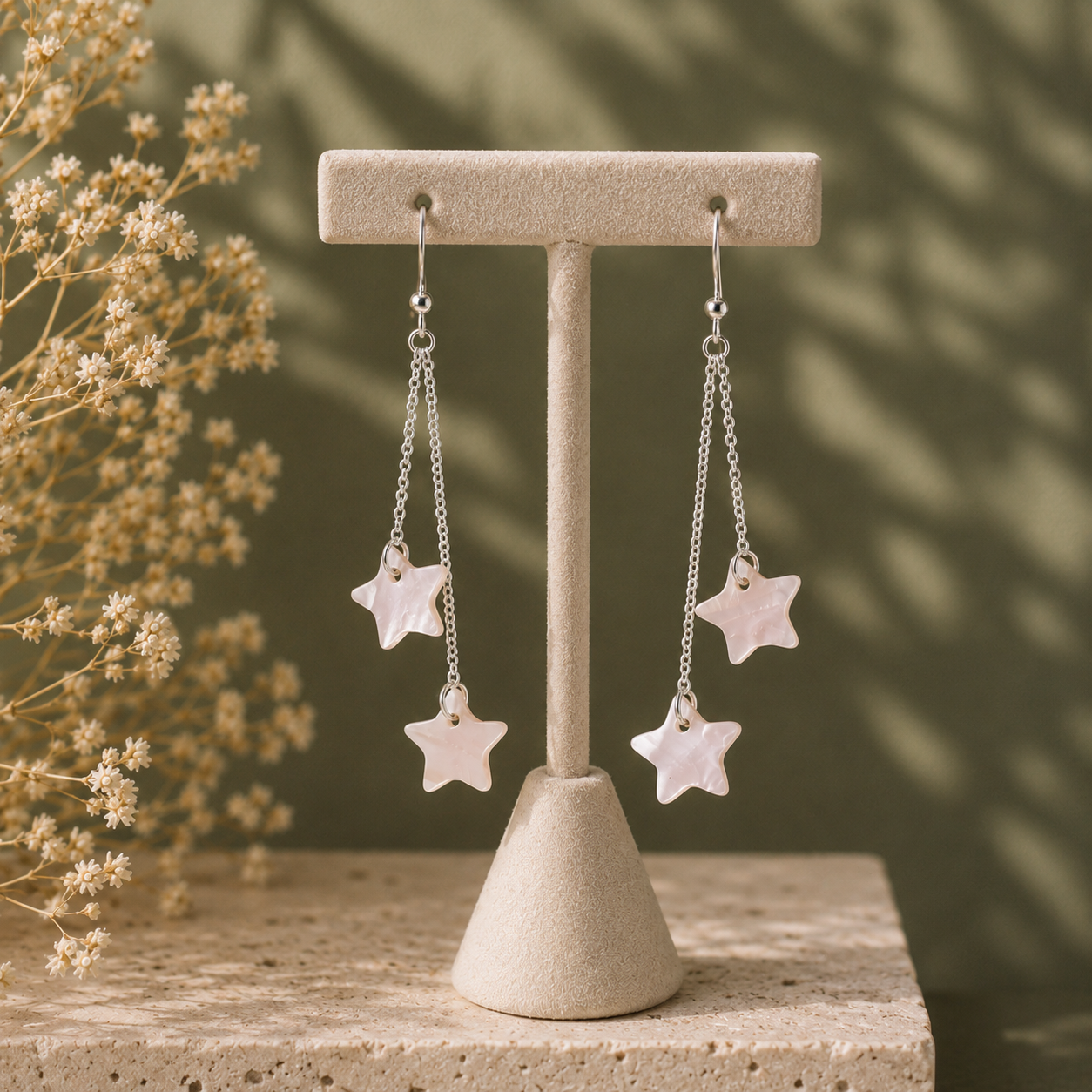 Cercei Sidef White Stars, argint