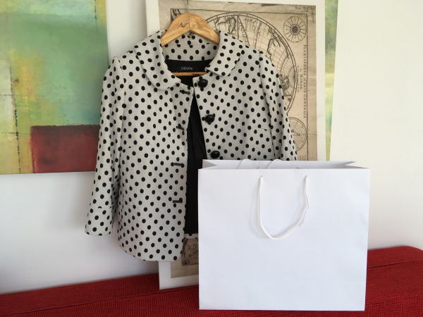 Punga carton premium ALB , netiparita, cu maner snur textil [2]