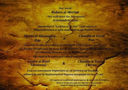 INVITATII NUNTA - Invitatie nunta C767