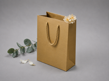 Pungi AURII premium - Pungi carton premium, AURIU, cu maner snur
