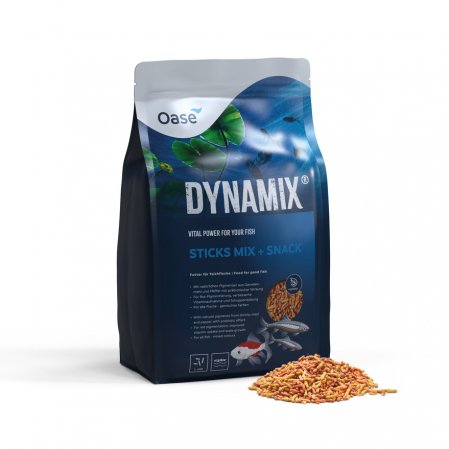 Populatie mixta de pesti in iaz - Hrana Pesti - Dynamix Mix plus snack