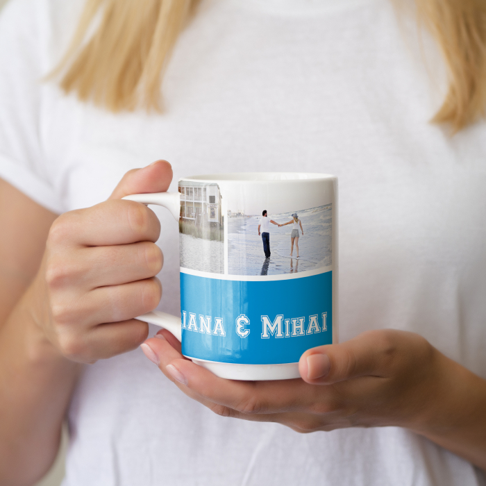 Cana Personalizata cu 3 foto si text [3]