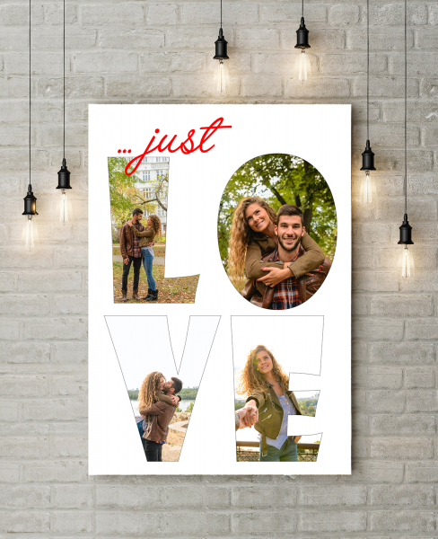 Tablou canvas personalizat Just Love [2]