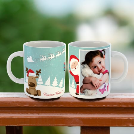 Cani Personalizate - Cana Personalizata Craciun cu o fotografie