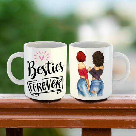 Cadouri - Cana Personalizata Prietene pentru totdeauna