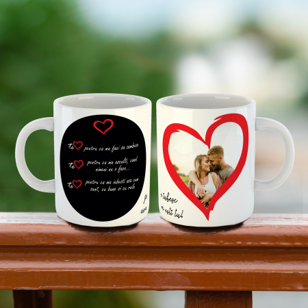 Cadouri - Cana Personalizata Te iubesc pentru ca