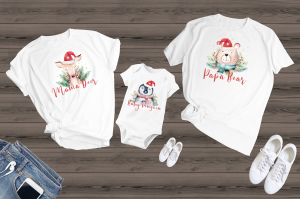Tricou personalizat Craciun - Set Tricouri Personalizate Craciun 5