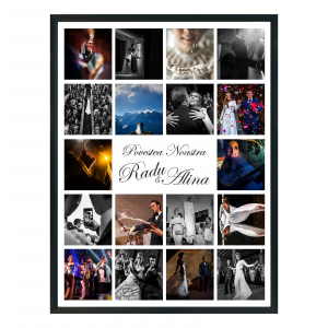 Fotografii & Accesorii Foto - Tablou A3 Poveste de dragoste - Colaj 18 fotografii