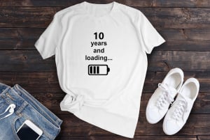 Cadouri pentru Nasi - Tricou personalizat 10 Years