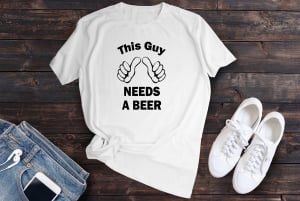 Cadouri pentru Nasi - Tricou personalizat This guy needs a beer