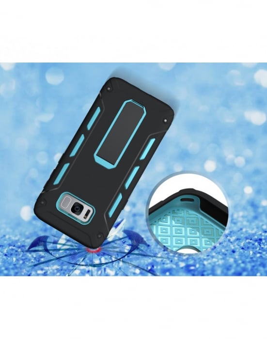 Carcasa protectie spate 2 in 1 pentru Samsung Galaxy S8+ G955, albastra [5]