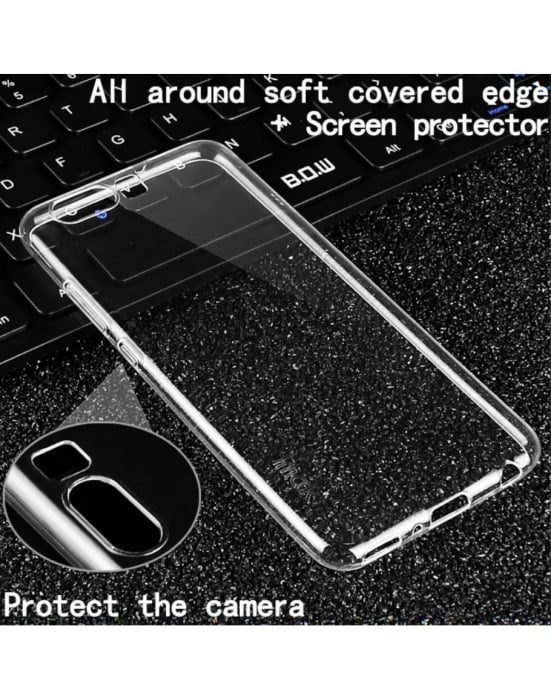 Carcasa de protectie spate IMAK din gel TPU pentru Huawei P10 Plus, transparenta [4]