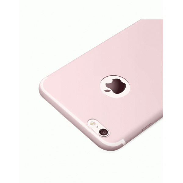 Carcasa protectie spate CAFELE din silicon pentru iPhone 8, rosie [2]