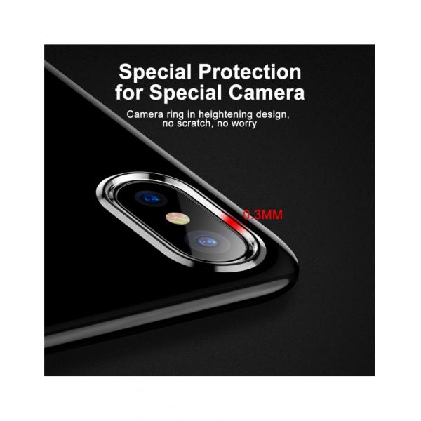 Carcasa protectie spate din gel TPU cu dopuri anti-praf pentru iPhone X 5.8 inch - amipus.ro [6]