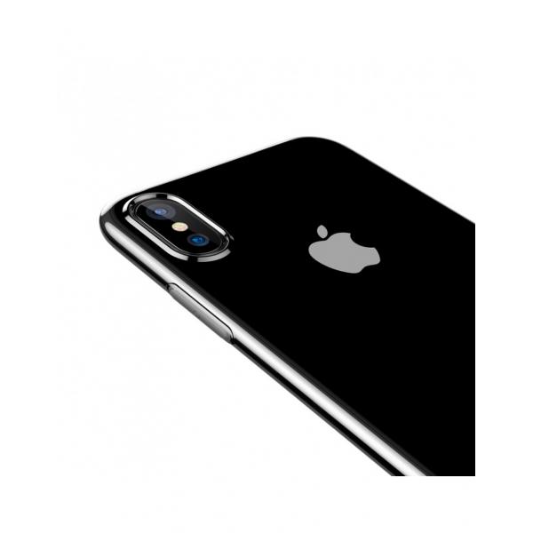 Carcasa protectie spate din gel TPU cu dopuri anti-praf pentru iPhone X 5.8 inch - amipus.ro [3]