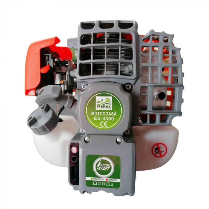 Motocositoare pe benzina Fermax ES-4300, cu pornire electrica si manuala, 4.7 CP, 9000 rpm, 8 accesorii incluse [5]