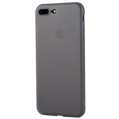 Carcasa protectie spate din plastic 0.4 mm pentru  iPhone 8 Plus / 7 Plus, gri [0]