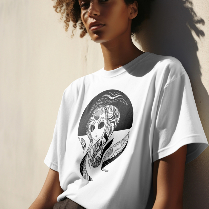 Black Widow, Illustrated T-shirt [2]