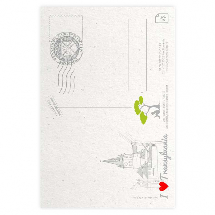 Carte postala Cisnadie, Sibiu, Biserica fortificata [2]