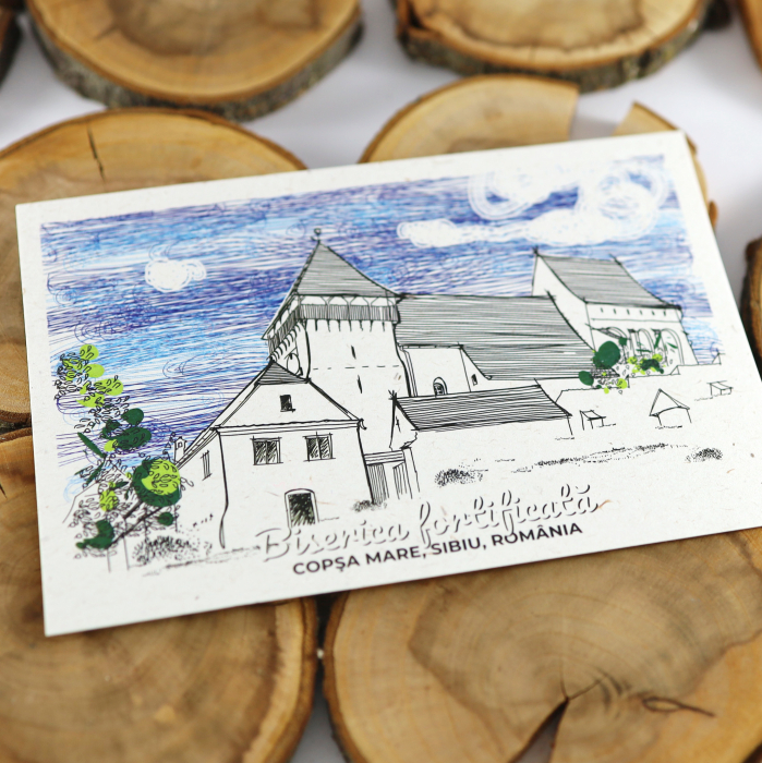 Carte postala Copsa Mare, Sibiu, suvenir Transilvania [3]