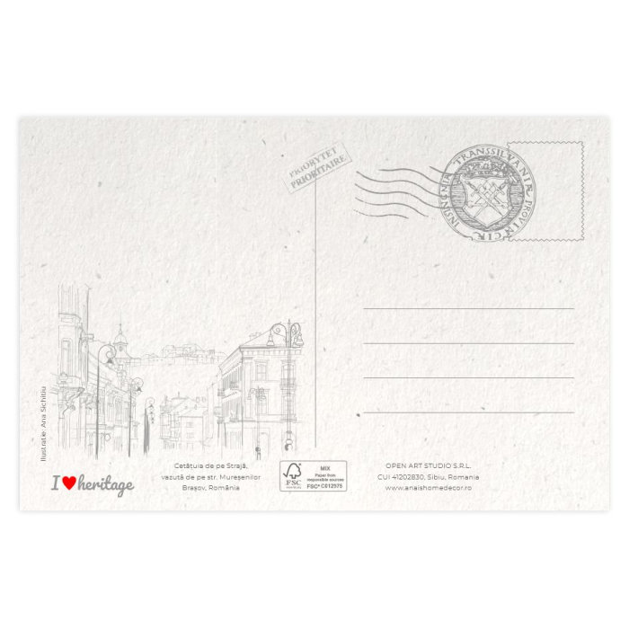 Carte postala  Cetățuia de pe Strajă [2]