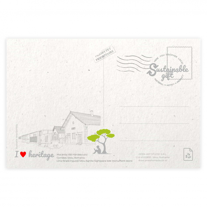 Carte postala Mocanita Vaii Hartibaciului, Sibiu [2]