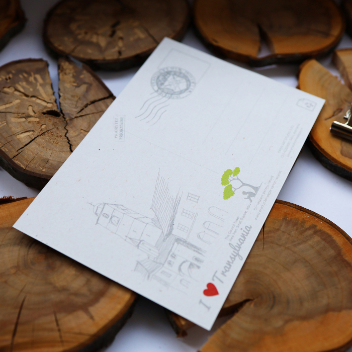 Carte postala model Turnul Sfatului, suvenir Sibiu [4]