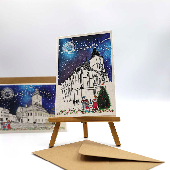 Felicitare de Craciun, Brasov, Biserica Neagra [3]