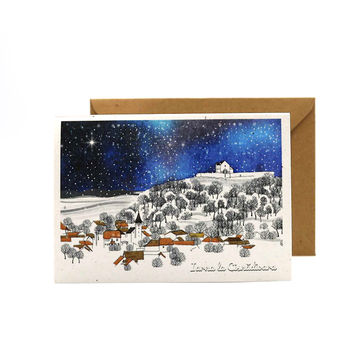 Felicitare de Craciun, Cisnadioara, Sibiu [2]