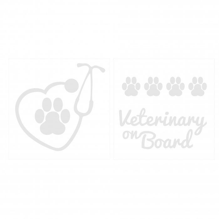 Sticker Auto Veterinary on board [7]