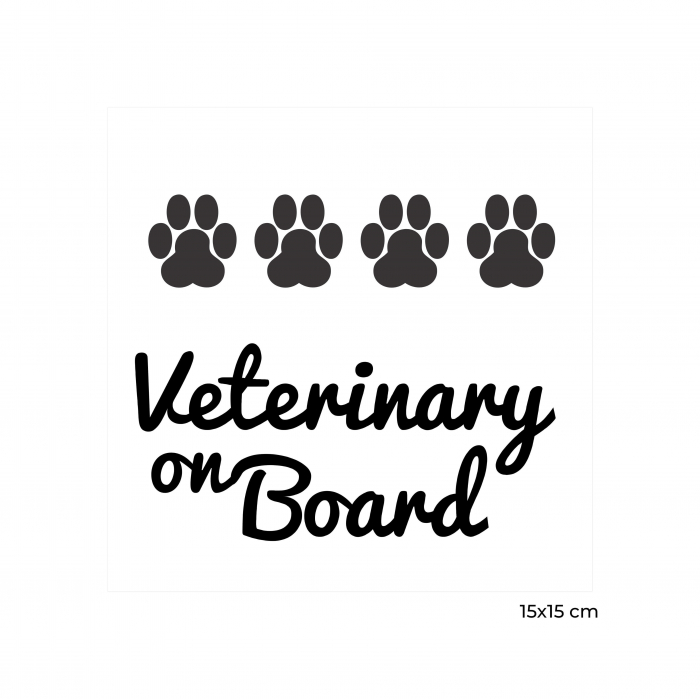 Sticker Auto Veterinary on board [3]