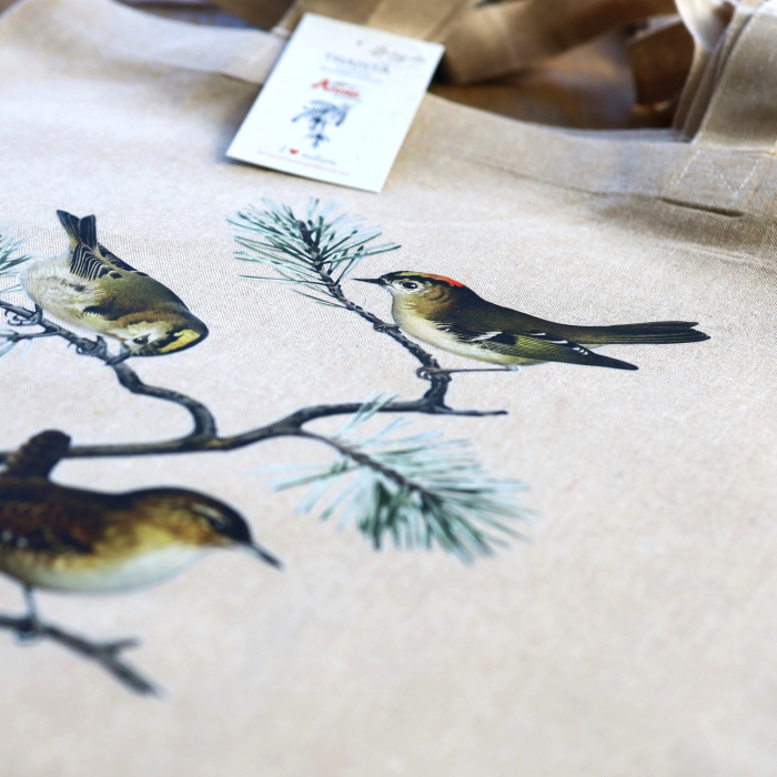 Sacosa bumbac reciclat | Pasari in pin | Anais [2]