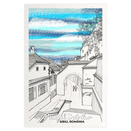 Carti Postale Sibiu - Carte postala Pasajul Scarilor, Sibiu