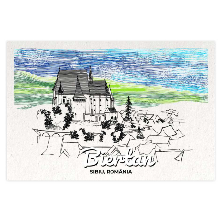 Carti Postale Sibiu - Carte postala Biertan, Sibiu, suvenir Transilvania