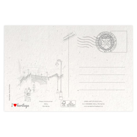 Carte postala Podul Minciunilor, Sibiu [1]
